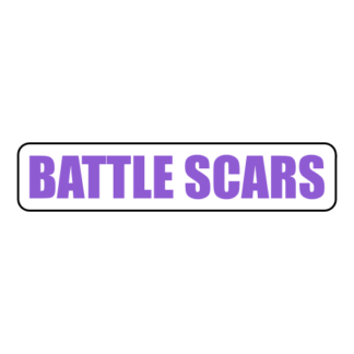 Battle Scars Sticker (Lavender)